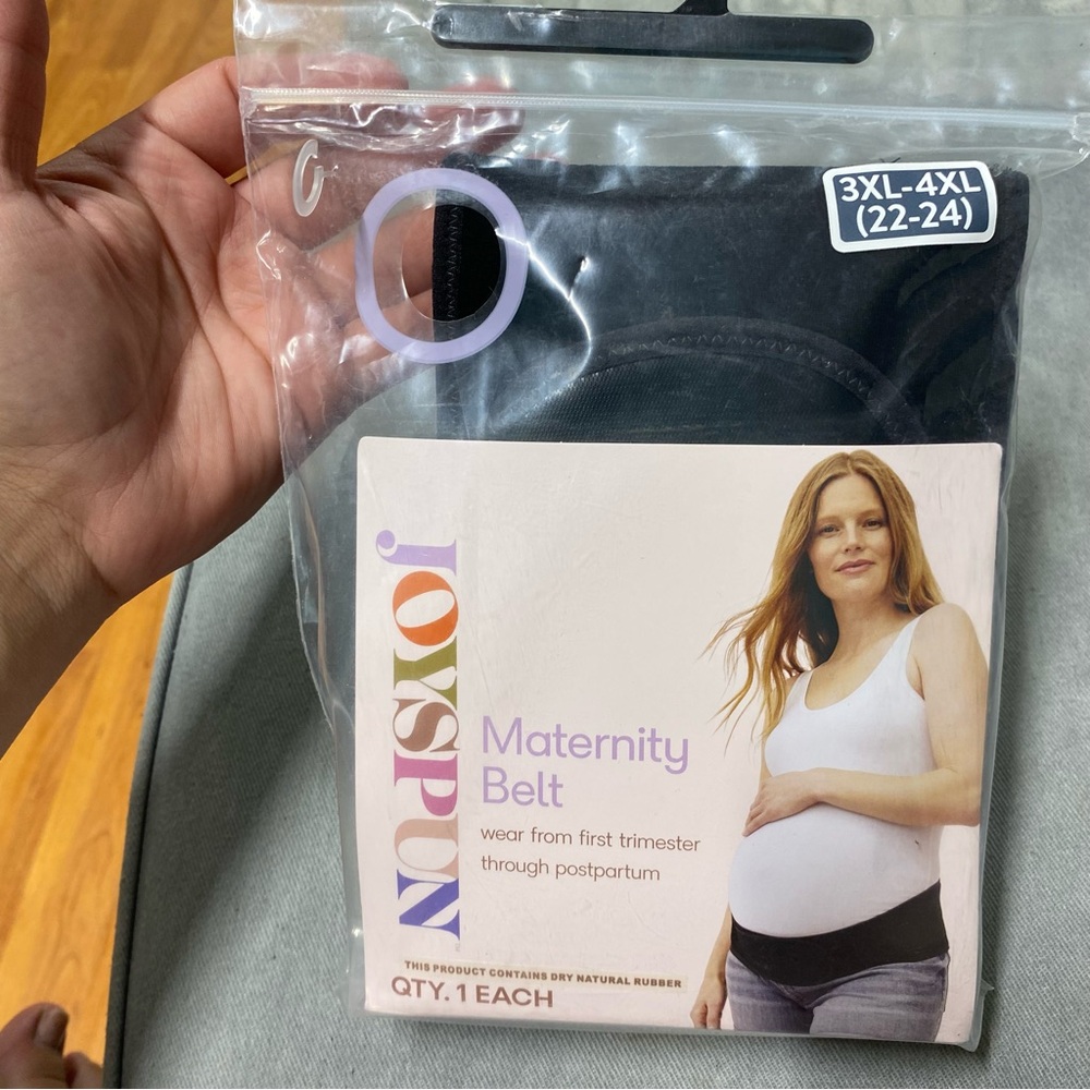 Maternity band 3X used black Joyspun